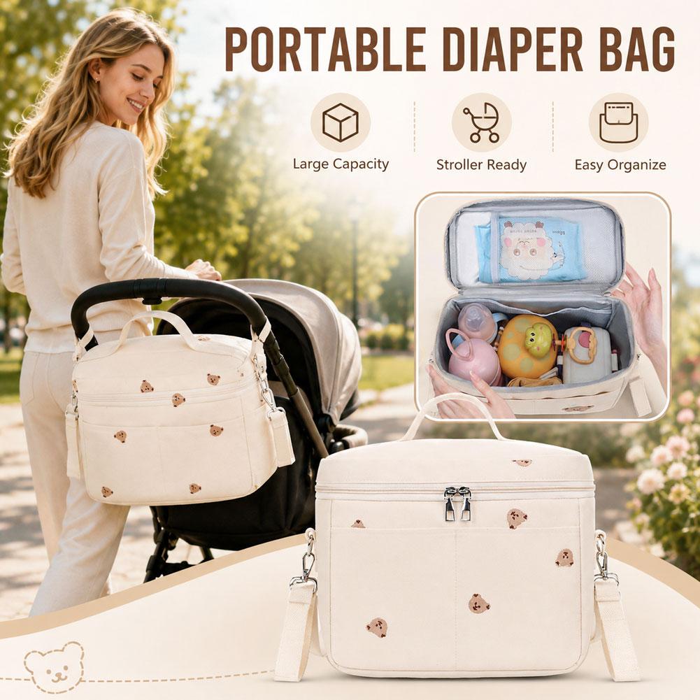 Backpack Diaper Bag - Tas Pendingin Botol Beruang Lucu, Tas