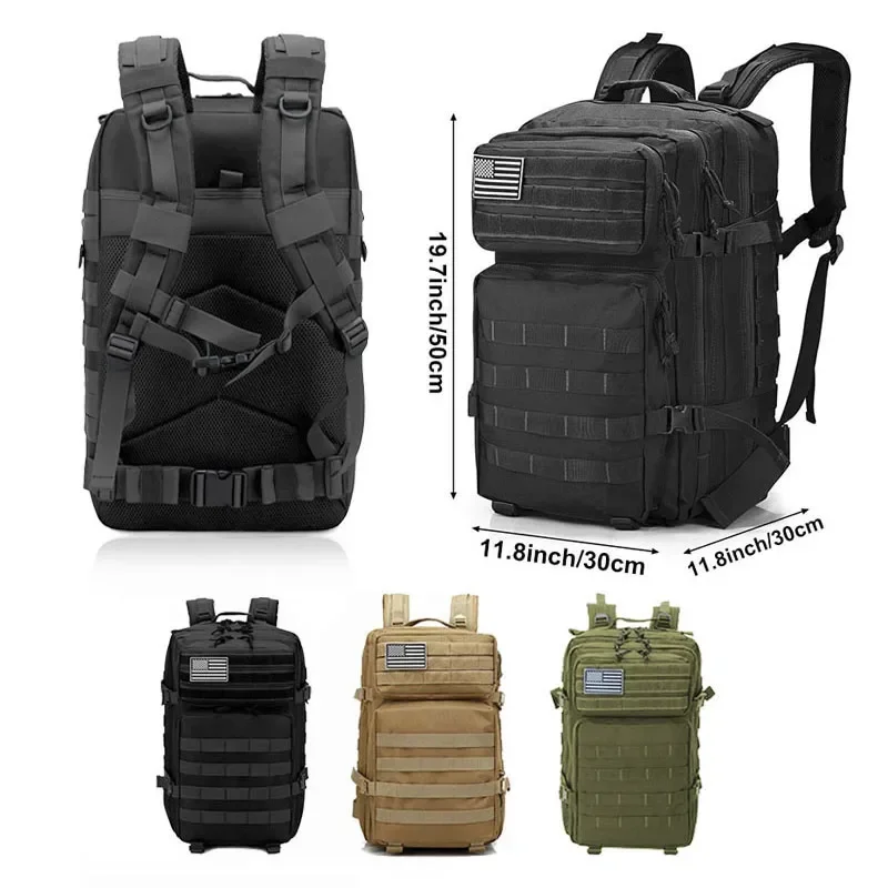 Rucksack Military Style - 2Q-50L Ransel Taktis Pria Tas Travel