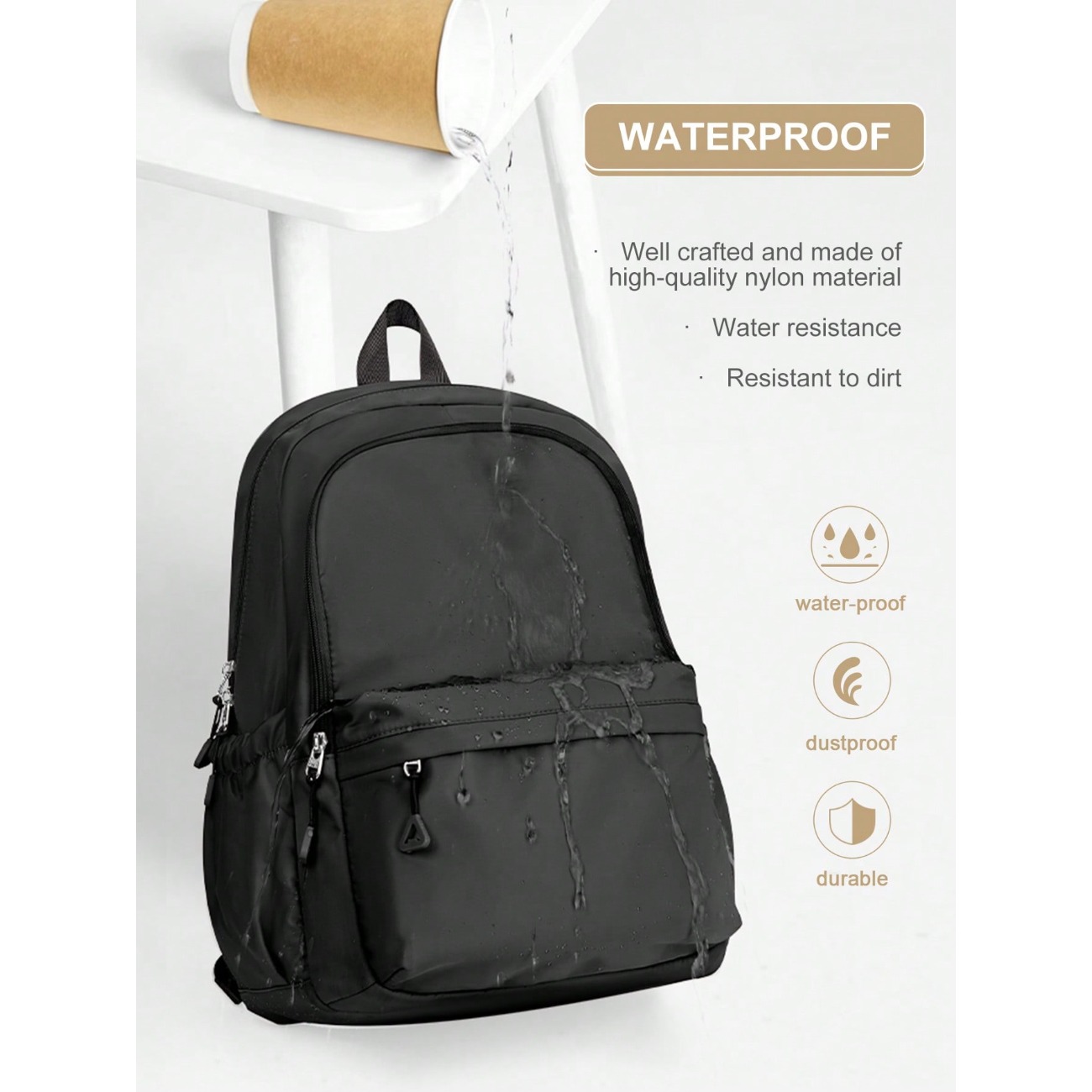 Laptop Backpack 15.6 - Tas Ransel untuk Siswa Sekolah Menengah
