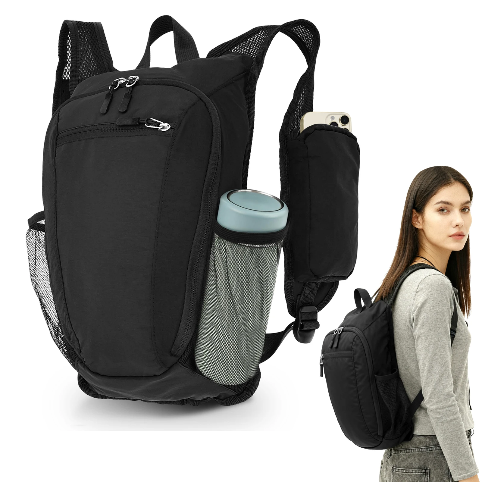 Ransel Hiking Kecil 10L Tas Gu - Foldable Backpack Small ulasan dan harga
