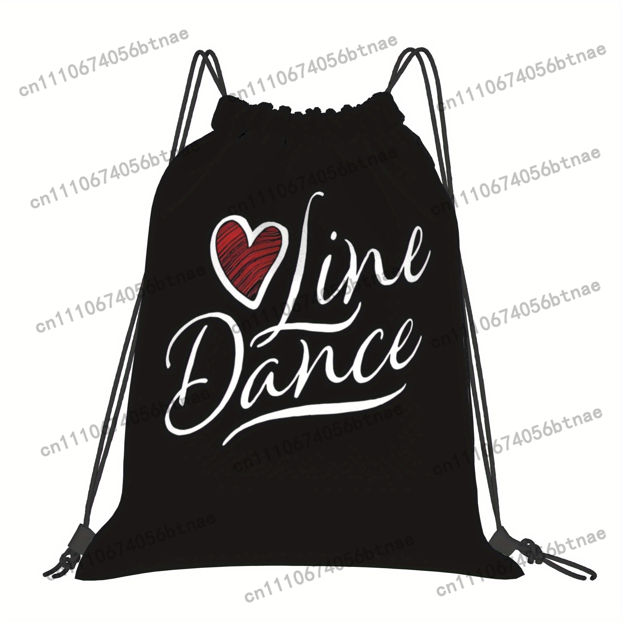 LOVE Line Dance Drawstring Bag - Drawstring Gym Bag ulasan dan harga