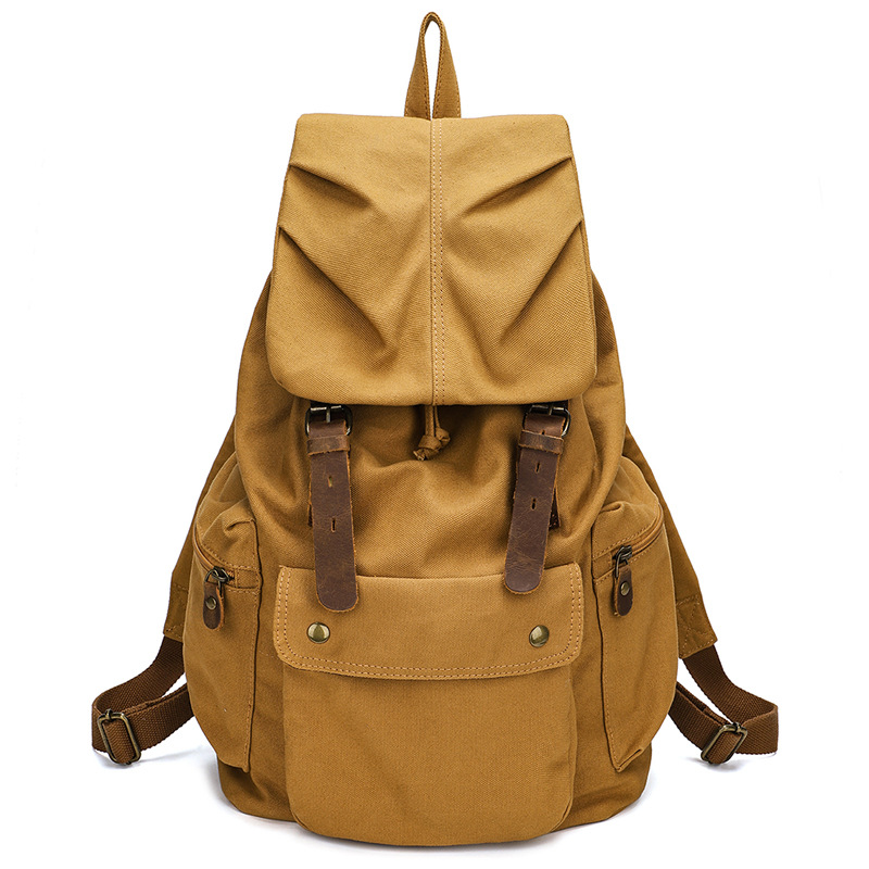 Ransel Kanvas Kapasitas Besar, - Canvas Backpack Casual ulasan dan harga