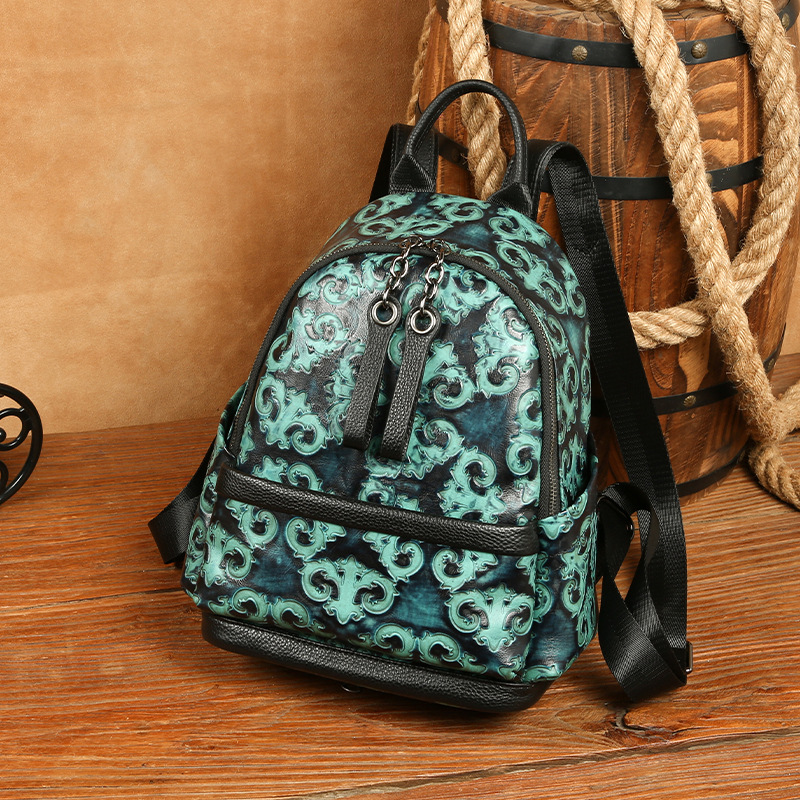 Johnature Tas Ransel Wanita Re - Leather Backpack Vintage ulasan dan harga