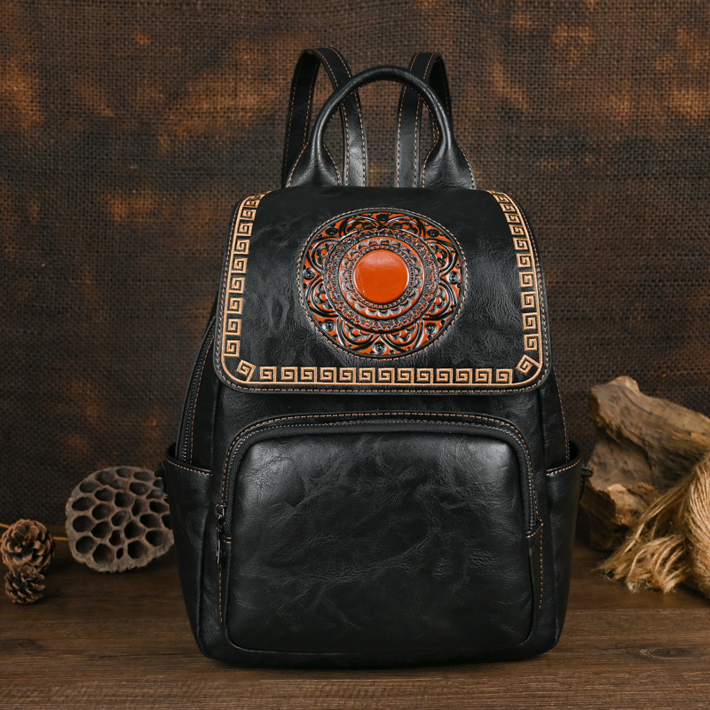 Johnature 2026 Tas Ransel Kuli - Leather Backpack Vintage ulasan dan harga